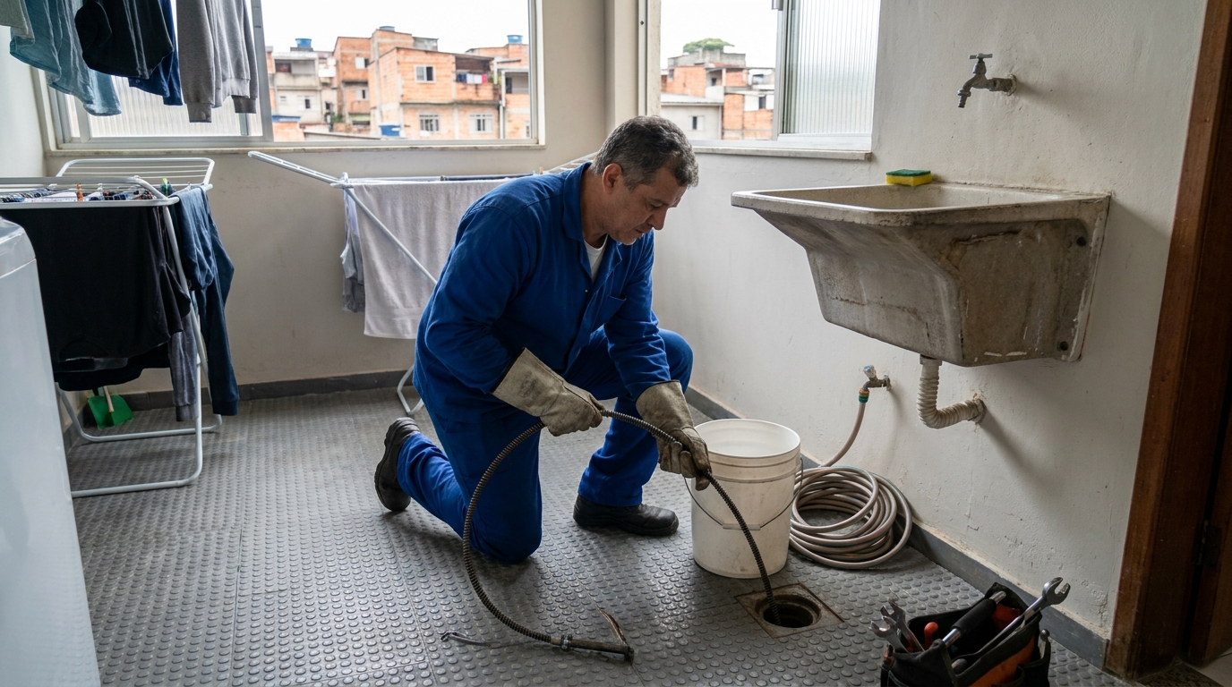 Desentupimento de Ralos Externos no Higienópolis, Franca‑SP